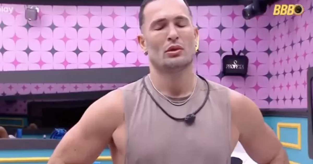 BBB 25: Diego Hypólito tem crise ao ficar trancado no quarto e preocupa brothers