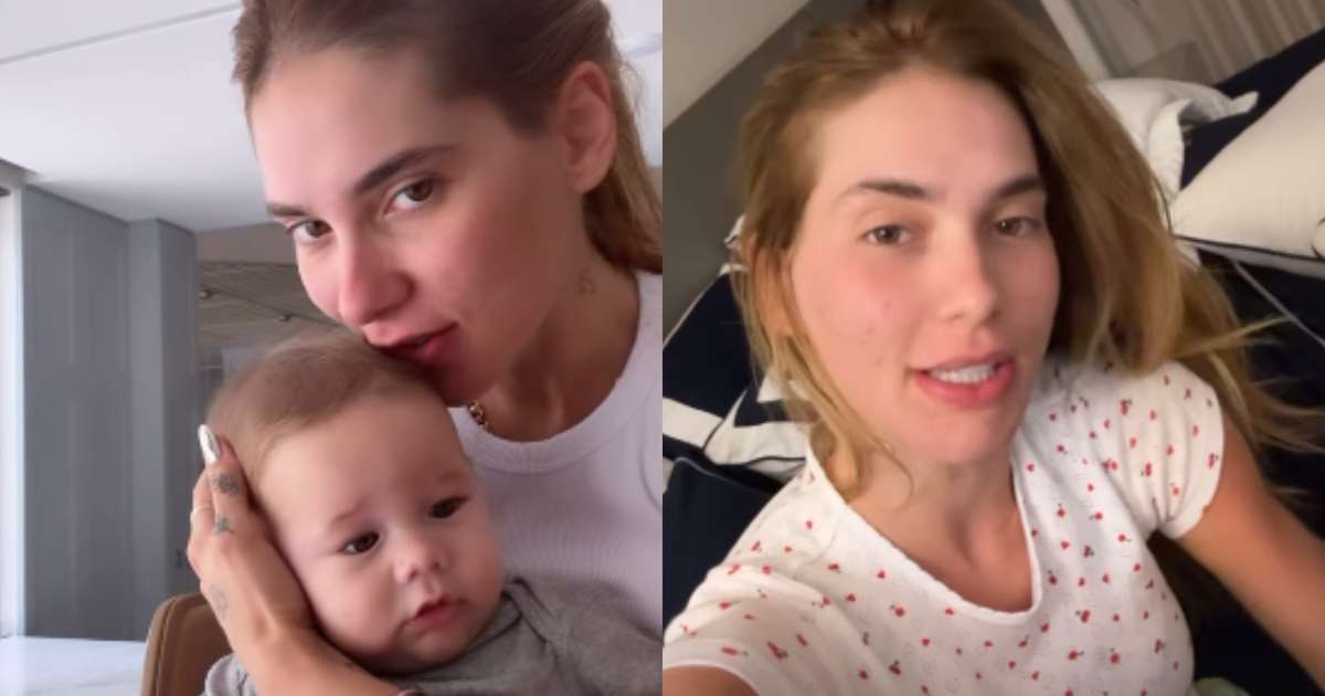 Aos 5 meses, filho caçula de Virginia é internado e influenciadora conta: 'Aqui com ele'