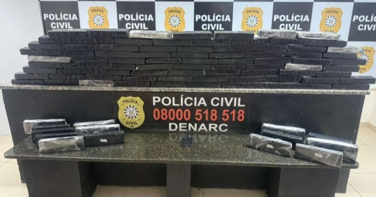 Quase 56 quilos de maconha são apreendidos em ação policial em Novo Hamburgo