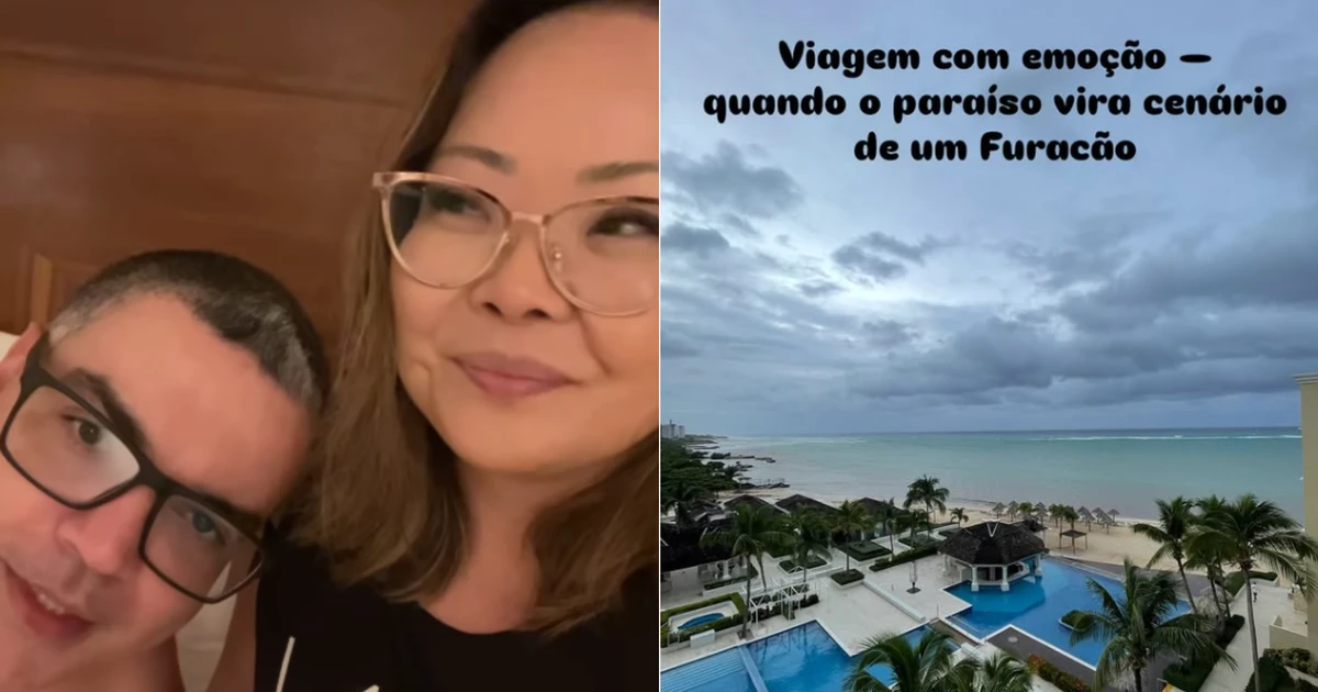 Com furacão Melissa na Jamaica, turistas brasileiros são levados a abrigo dentro de teatro em hotel