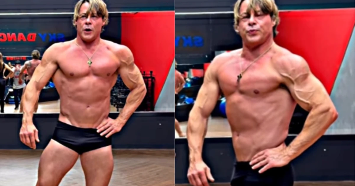 Aos 48 anos, Theo Becker mostra preparo físico para se tornar fisiculturista