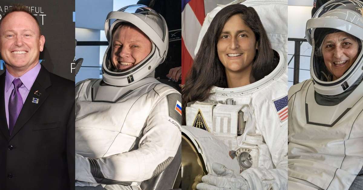 ANTES E DEPOIS dos astronautas presos no espaço: após 286 dias, Suni Williams e Butch Wilmore voltam à Terra e aparência choca. Veja 24 fotos!