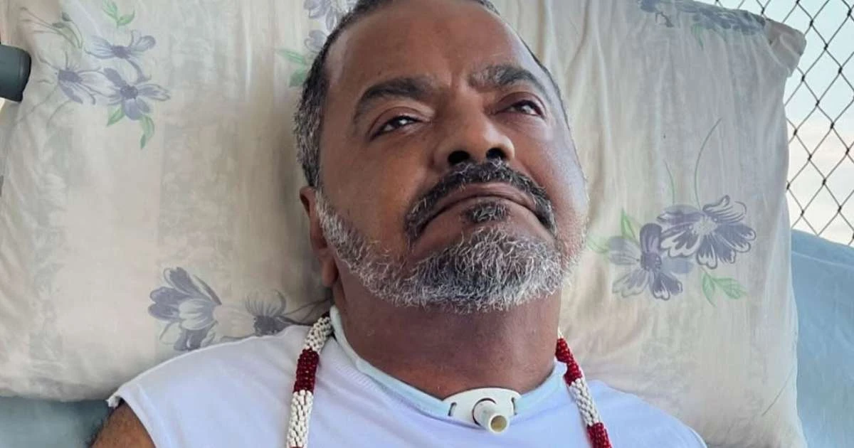 Internado, Alindo Cruz trava batalha contra bactéria resistente: 'Lutando com antibióticos'