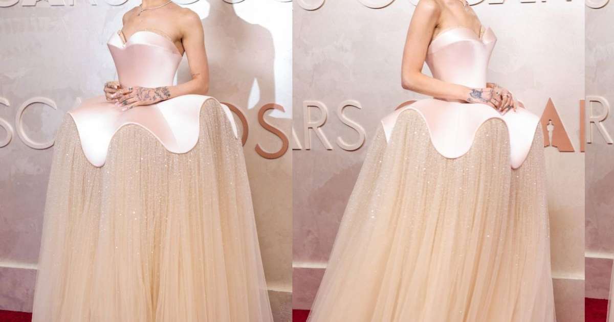 Oscar 2025: Ariana Grande, estrela de 'Wicked', elege vestido de princesa com 190 mil cristais no tapete vermelho. Fotos do look!