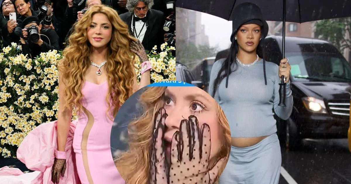 'Shakira boca de sacola': cantora comete GAFE e entrega nova gravidez de Rihanna no MET Gala 2025