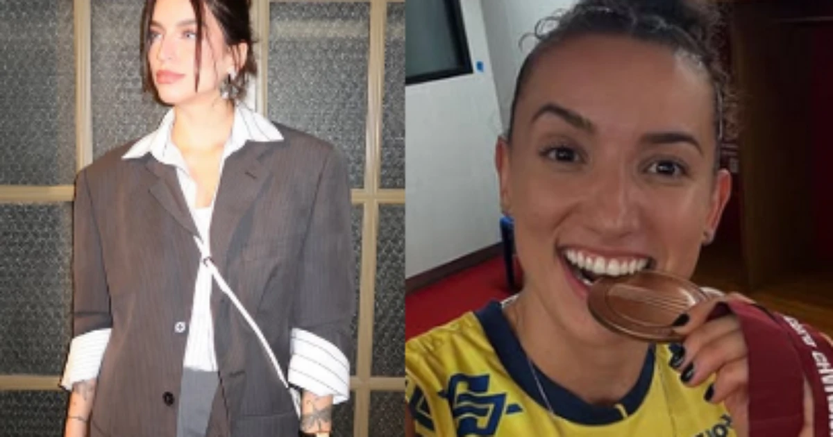 Influenciadora relembra ter sonhado com jogadora de volêi antes de virarem namoradas: 'Acredite'
