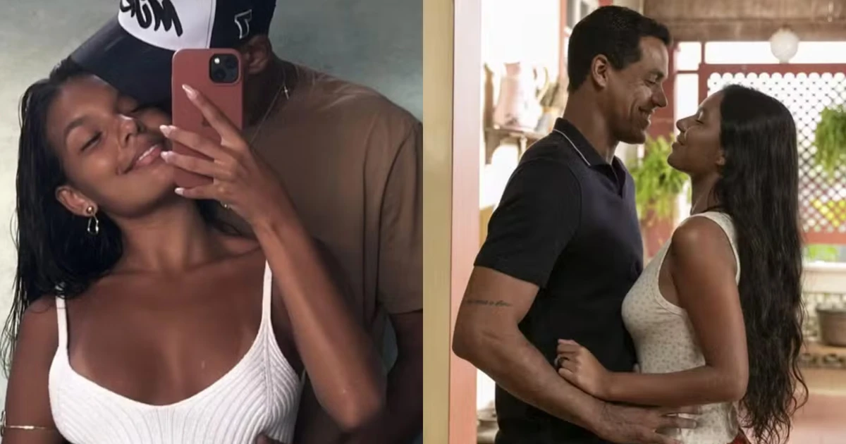 Em clima de romance, Marcello Melo Jr. e Mell Muzzillo posam juntos e trocam declarações: 'Saudade'