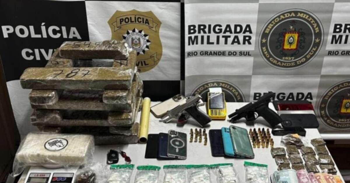 Operação Orfila VIII em Cachoeirinha resulta em 8 prisões e apreensões de srogas e armas