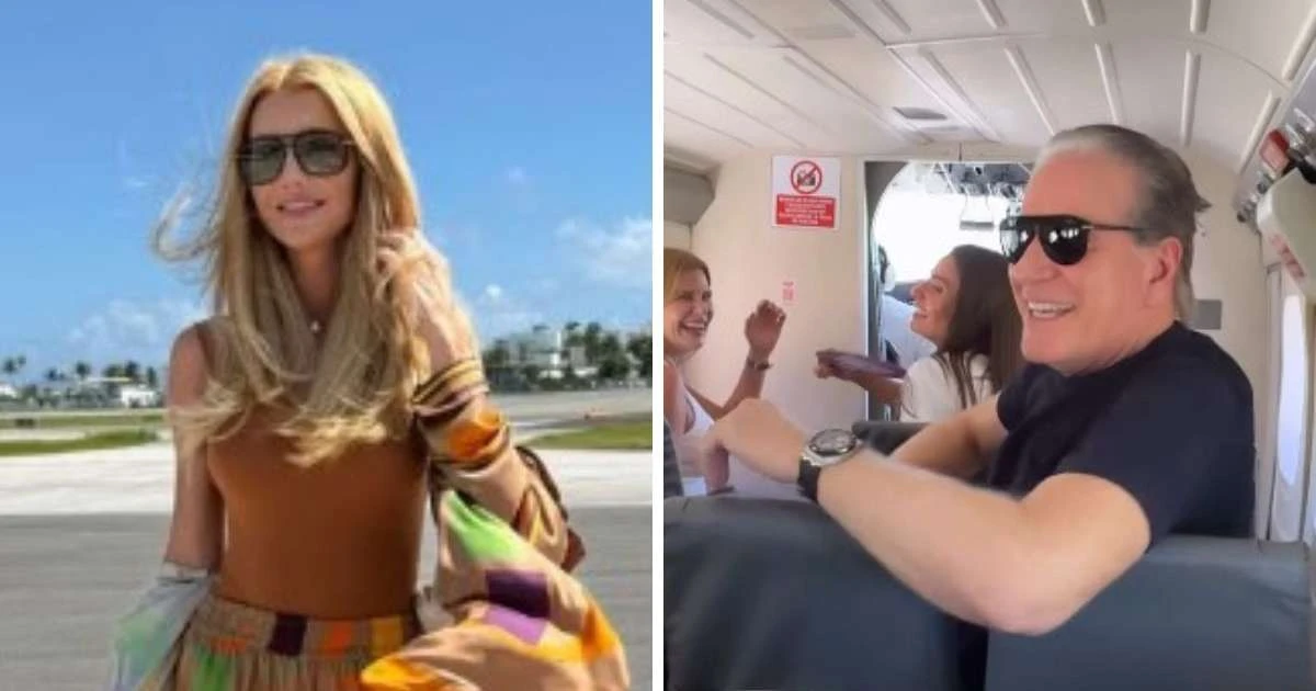 Roberto Justus passa por turbulência em jatinho e brinca: 'Ainda bem que trouxe muita cueca'