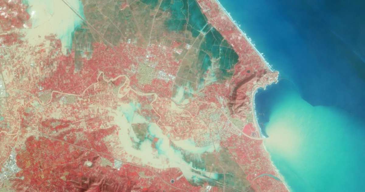 Antes e depois: Imagens de satélite mostram como ficou região da Espanha afetada por inundação