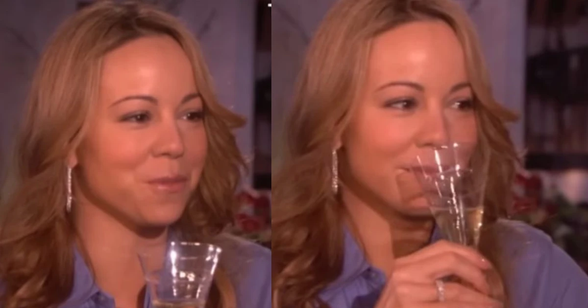 Há 17 anos, Mariah Carey foi pressionada em famoso programa de TV a beber álcool durante gravidez: 'Extremamente desconfortável'