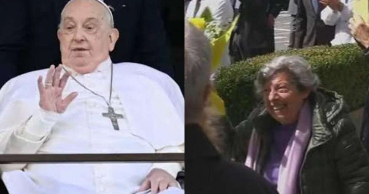 Papa Francisco: saiba quem é a senhora do buquê de flores que o Pontífice saudou após receber alta e deixar hospital