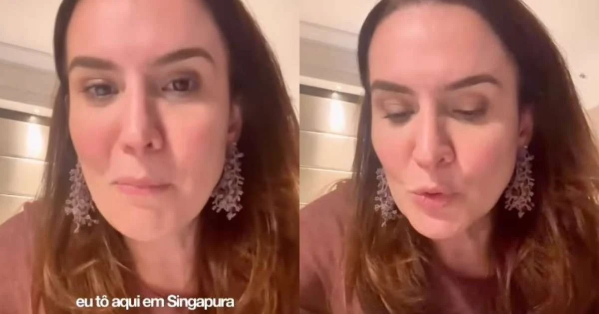 Brasileira vive perrengue e fica seminua após acidente em escada rolante