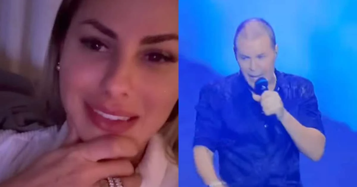 Esposa de Eduardo Costa desabafa ao assistir show do cantor pela TV: 'A gente não vai'