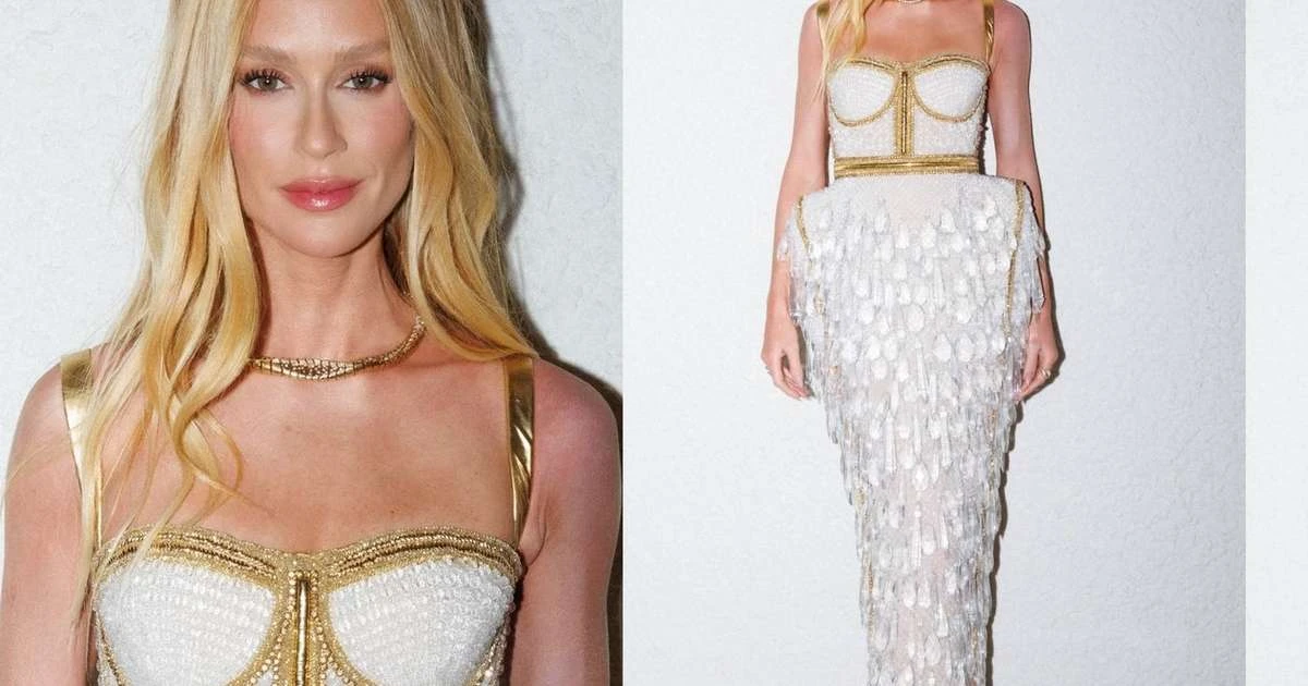 Marina Ruy Barbosa faz primeira aparição loiríssima para Cannes 2025 com vestido luxuoso Balmain. Fotos do look!