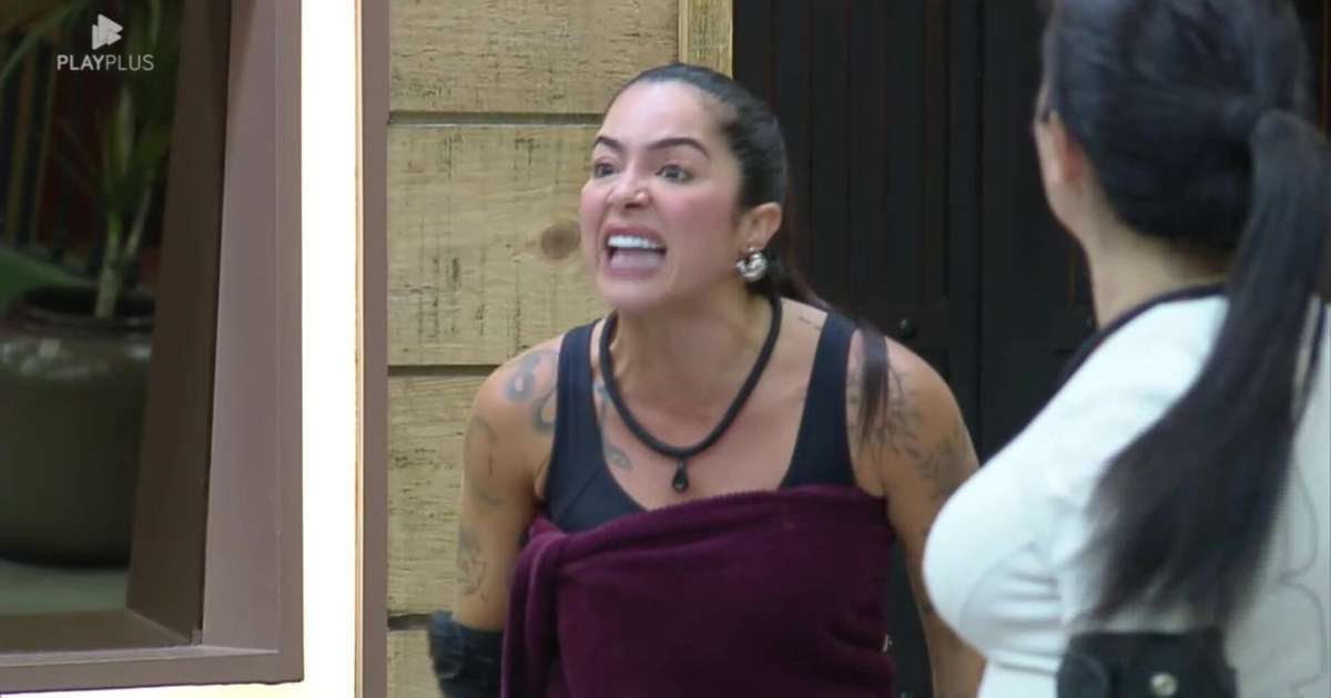 'A Fazenda 16': Aos berros, Luana sobe na cadeira e enfrenta Vanessa e Juninho: 'Não aguento mais'