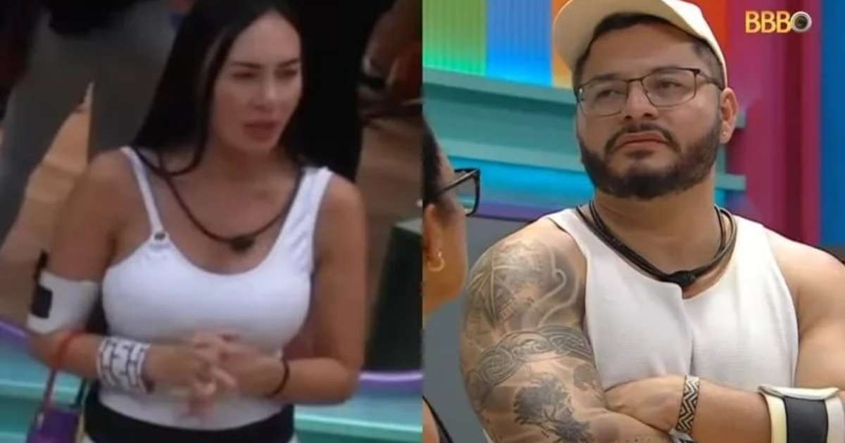 'BBB 25': Veja a reação de Marcelo e Arleane ao serem indicados ao 1º paredão