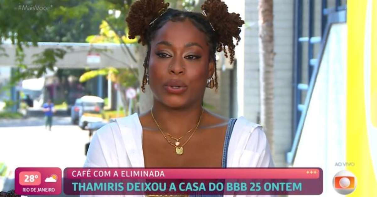 'Estava exausta', diz Thamiris no 'Mais Você' após eliminação do BBB 25 e embates com Vitória Strada