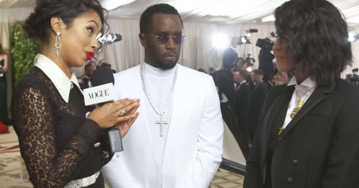 'Algo a confessar?': há 6 anos, P. Diddy entrou em PÂNICO no Met Gala com pergunta de apresentadora para a ex, Cassie Ventura