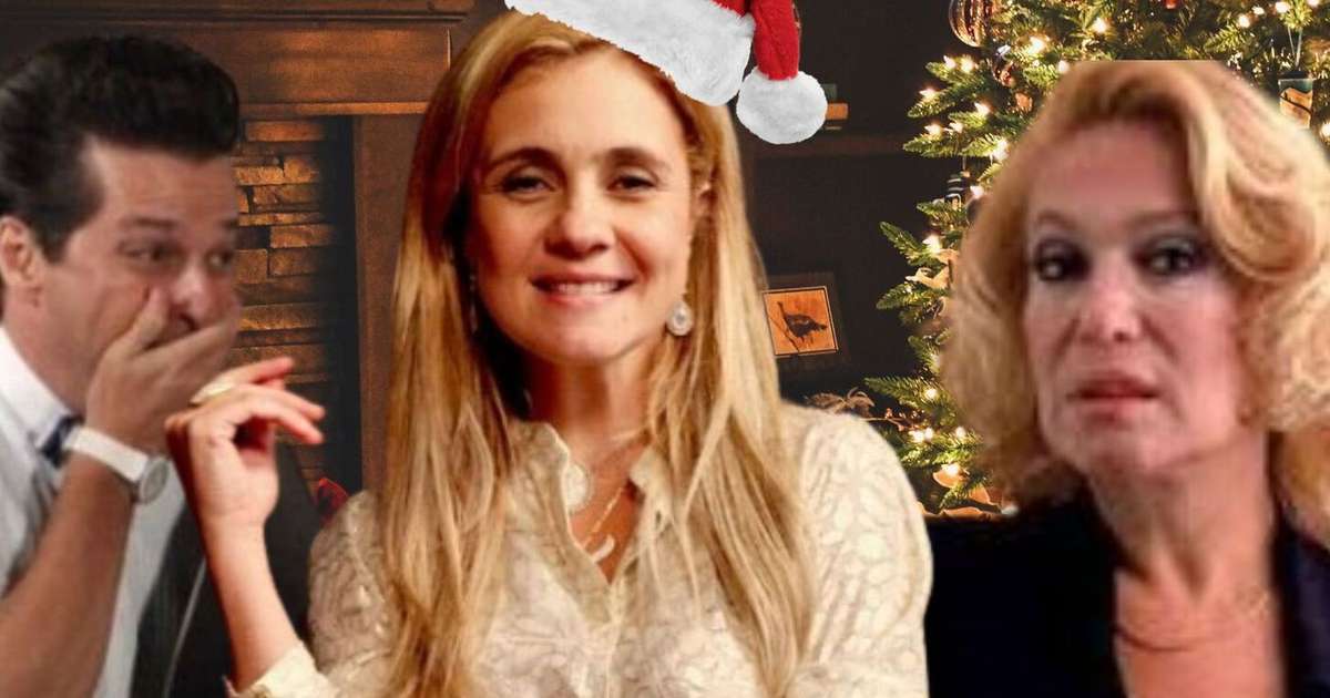 Amigo ou inimigo secreto?! Com Carminha e mais 4 personagens de novela, a entrega de presentes no Natal seria a mais icônica da Globo