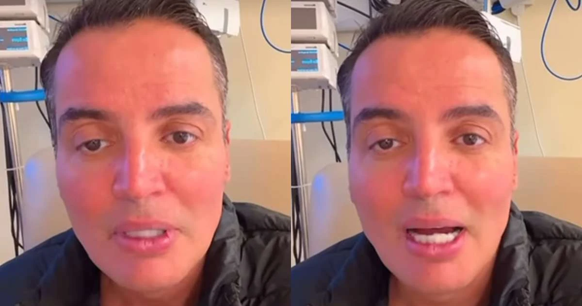 Leo Dias aparece abatido em hospital e fala sobre internação: 'Orações'