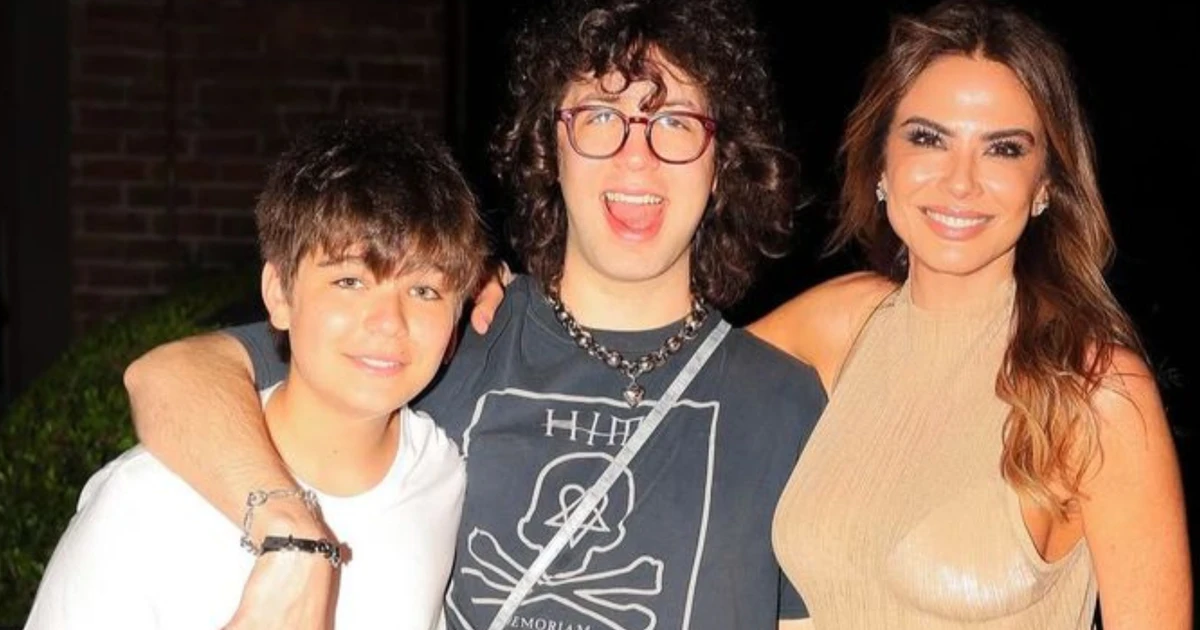 Luciana Gimenez surge em clique raro com os filhos: 'Melhores coisas'