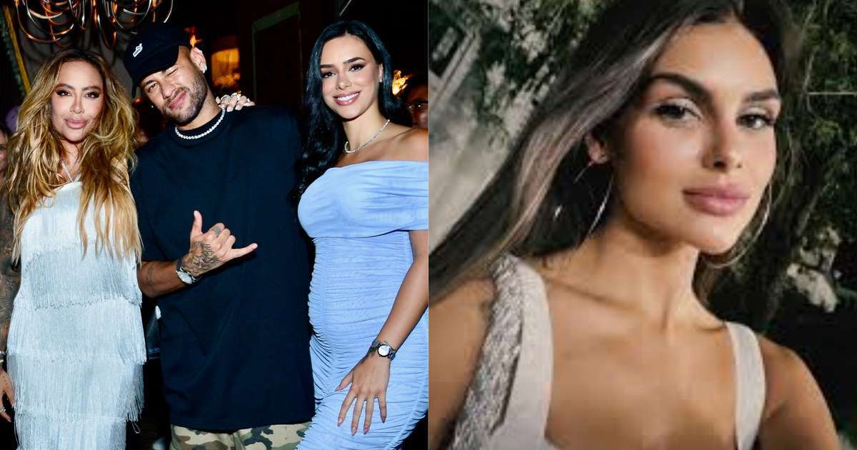 Encontrou a Bruna? Convidada, Amanda Kimberlly surge na festa da irmã de Neymar