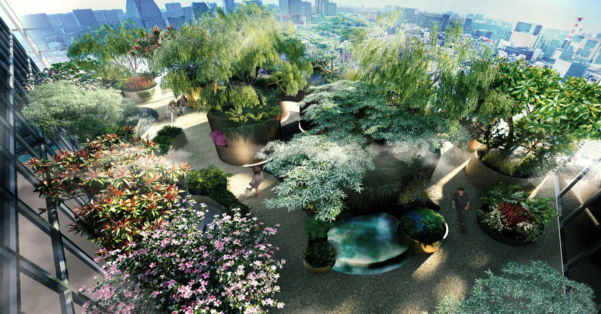 「ニュウマン高輪」9月に誕生、高層階には“世界でも類を見ない”植栽空間